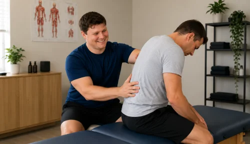 Sports injury rehabilitation session at MG Rehab in Richmond